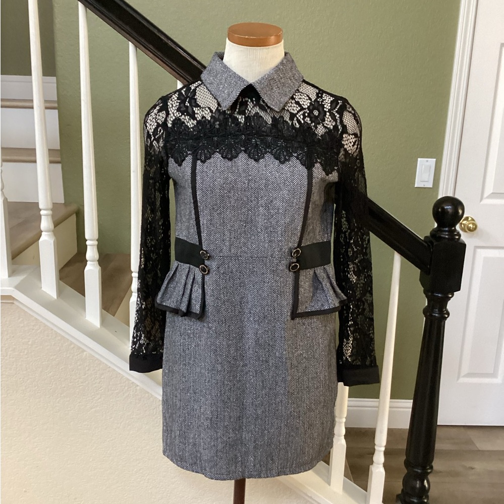 Elegant Black  Lace Dress